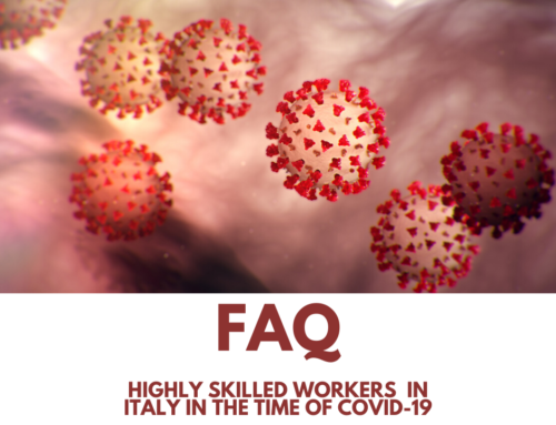 FAQ – highly skilled workers in Italy in time of COVID-19